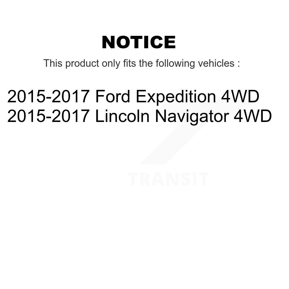 Hub Bearing Brake Rotor Pads Front Kit For Ford Expedition Lincoln Navigator 4WD