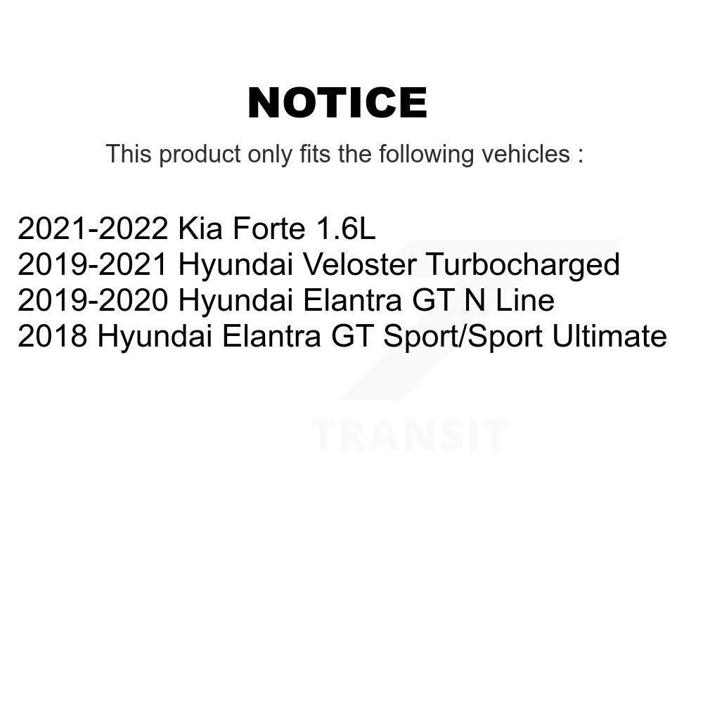Hub Bearing Brake Rotor & Pads Front Kit For Kia Forte Hyundai Elantra GT Forte5