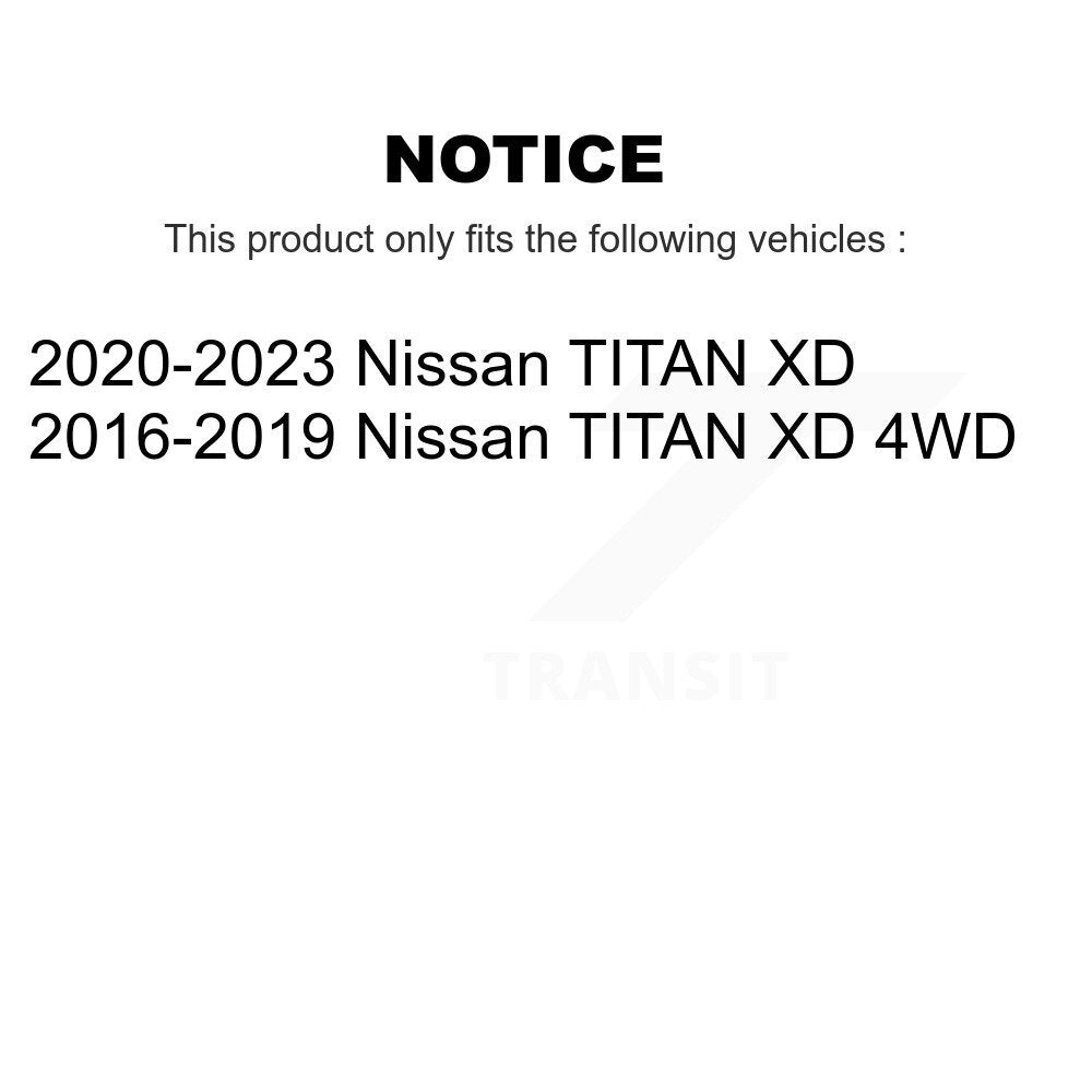 Hub Bearing Assembly Disc Brake Rotors And Pads Front Kit For Nissan TITAN XD