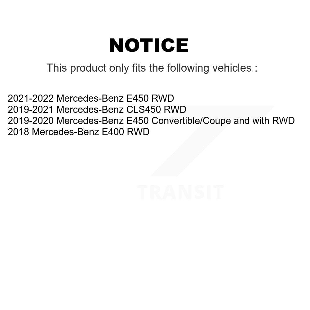 Hub Bearing Coat Brake Rotor Pad Front Kit For Mercedes-Benz E450 E400 E300 E350