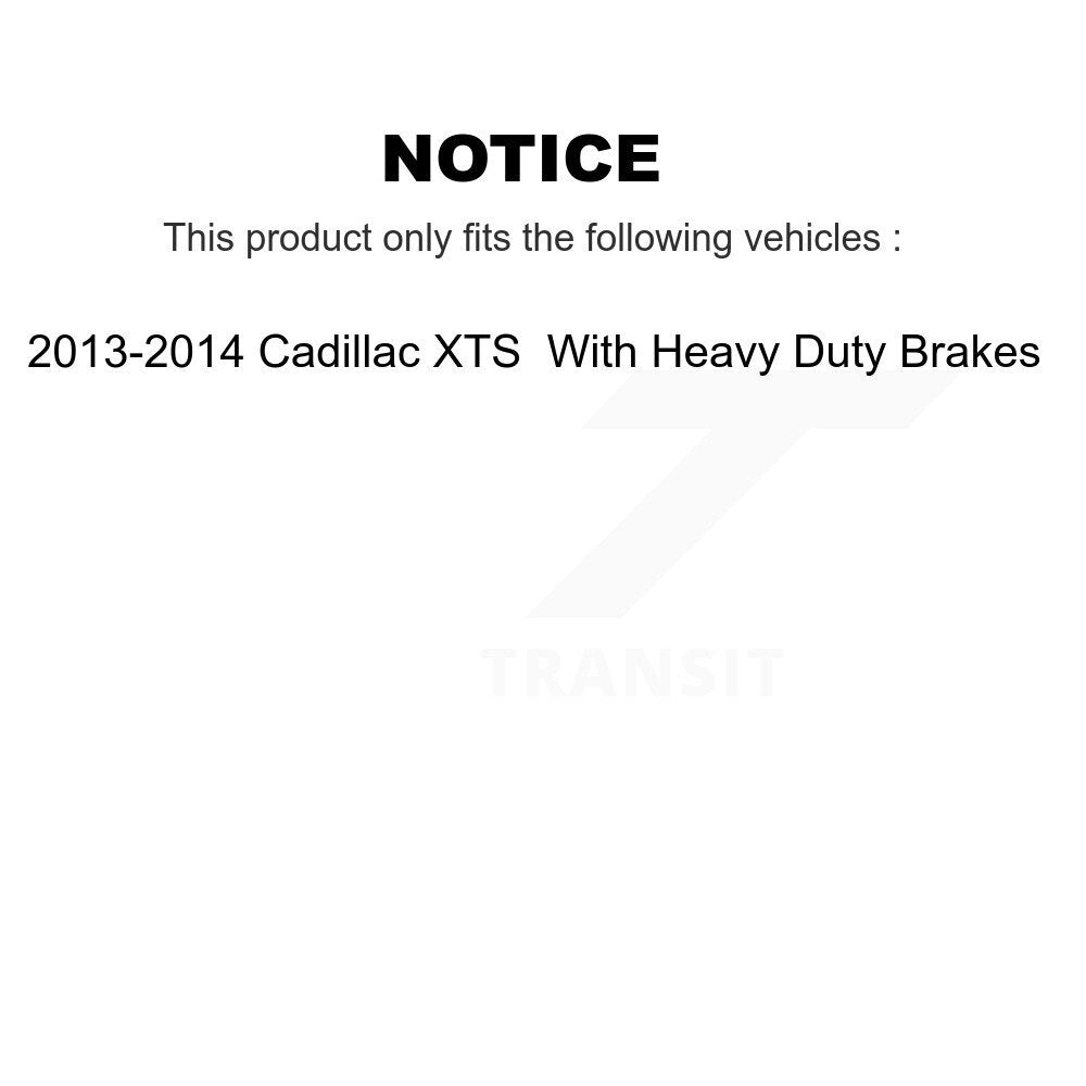 Brake Caliper Front Rear Kit For 2013-2014 Cadillac XTS With Heavy Duty Brakes