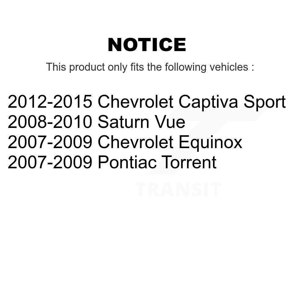 Brake Caliper Front Rear Kit For Chevrolet Equinox Pontiac Torrent Saturn Vue