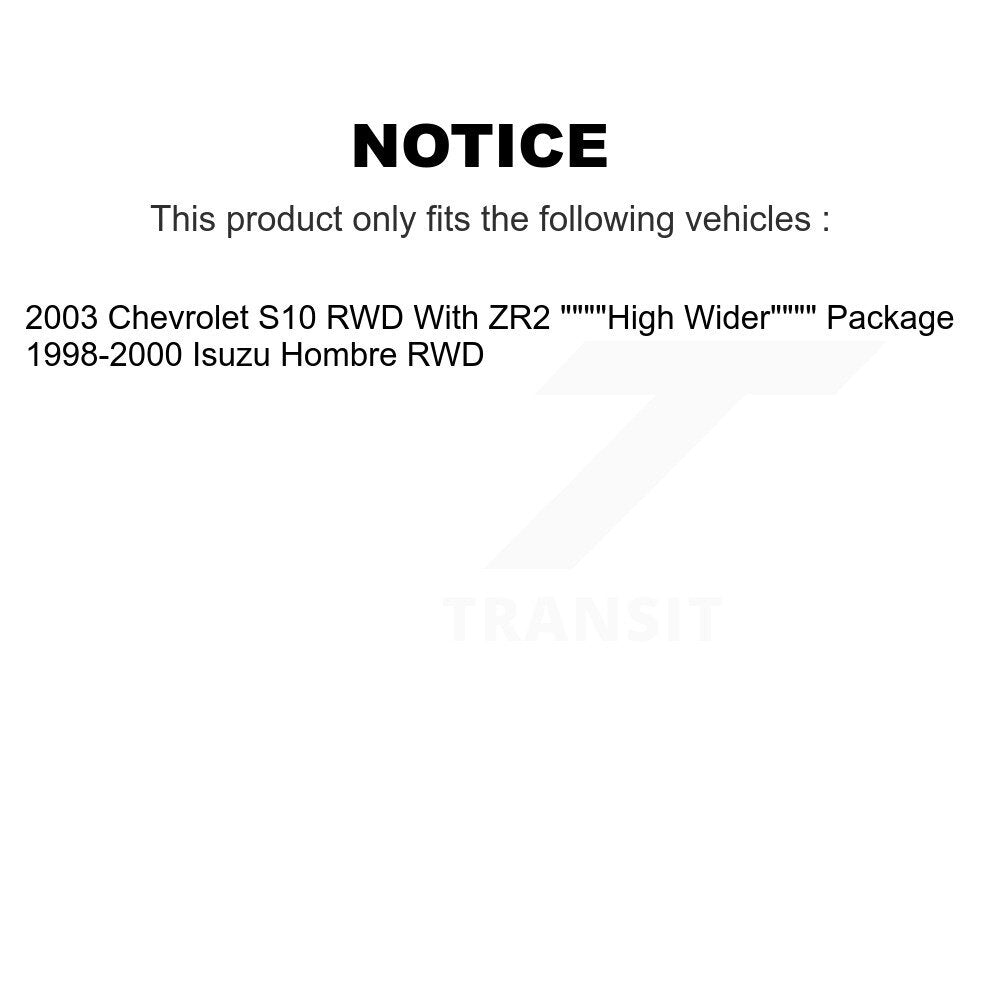 Brake Caliper Left Right Side Front Rear Kit For Chevrolet S10 Isuzu Hombre RWD