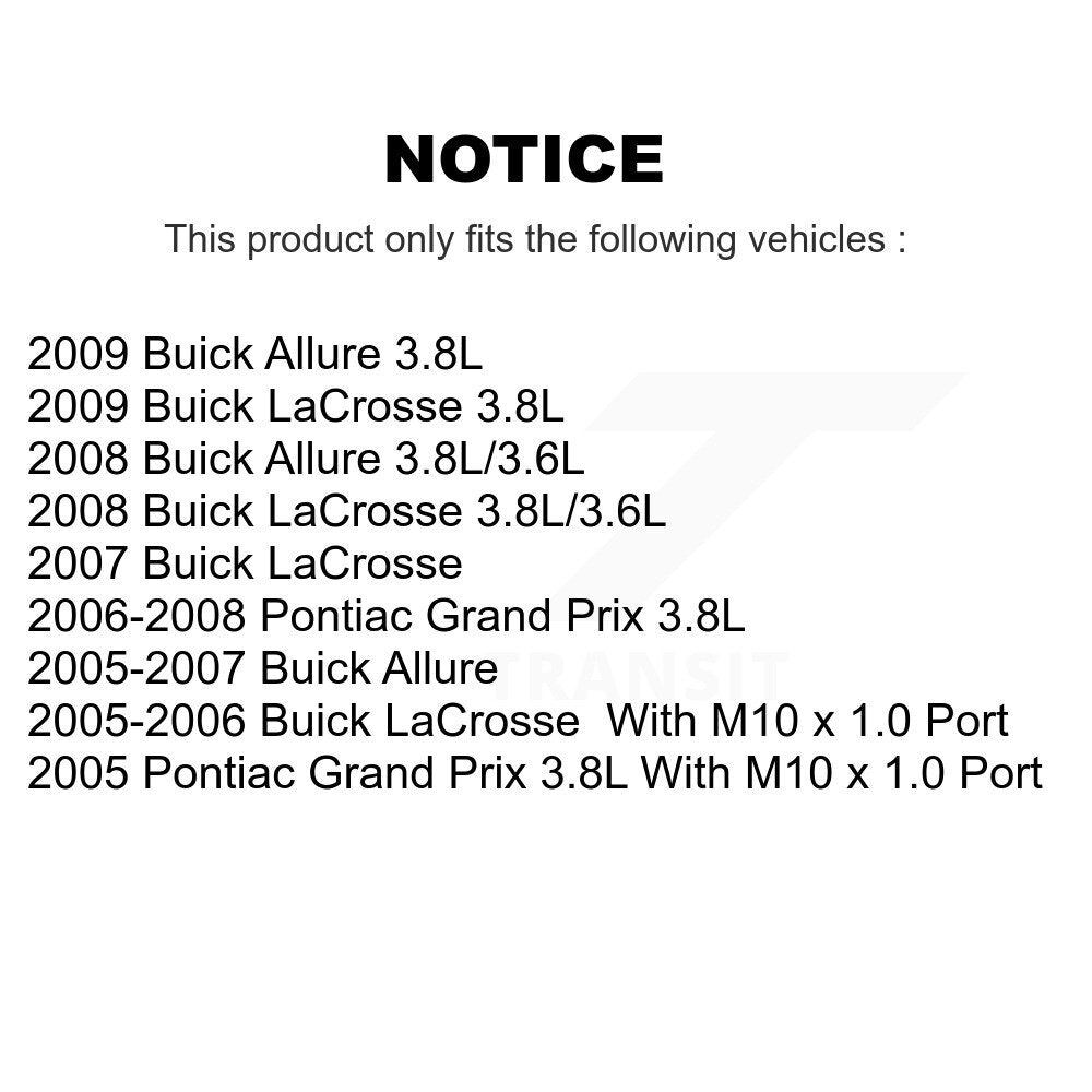 Disc Brake Caliper Front Rear Kit For Buick LaCrosse Pontiac Grand Prix Allure