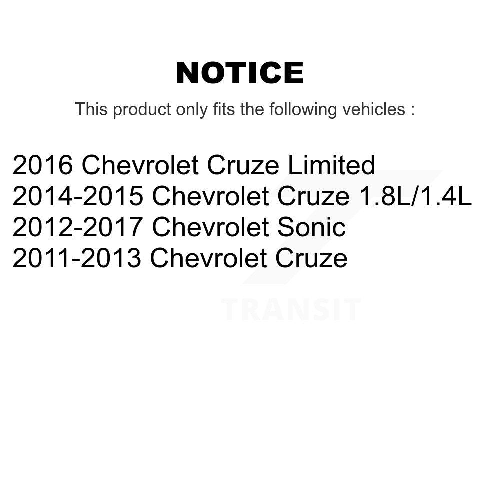 Disc Brake Caliper Left Right Side Front Kit For Chevrolet Cruze Sonic Limited