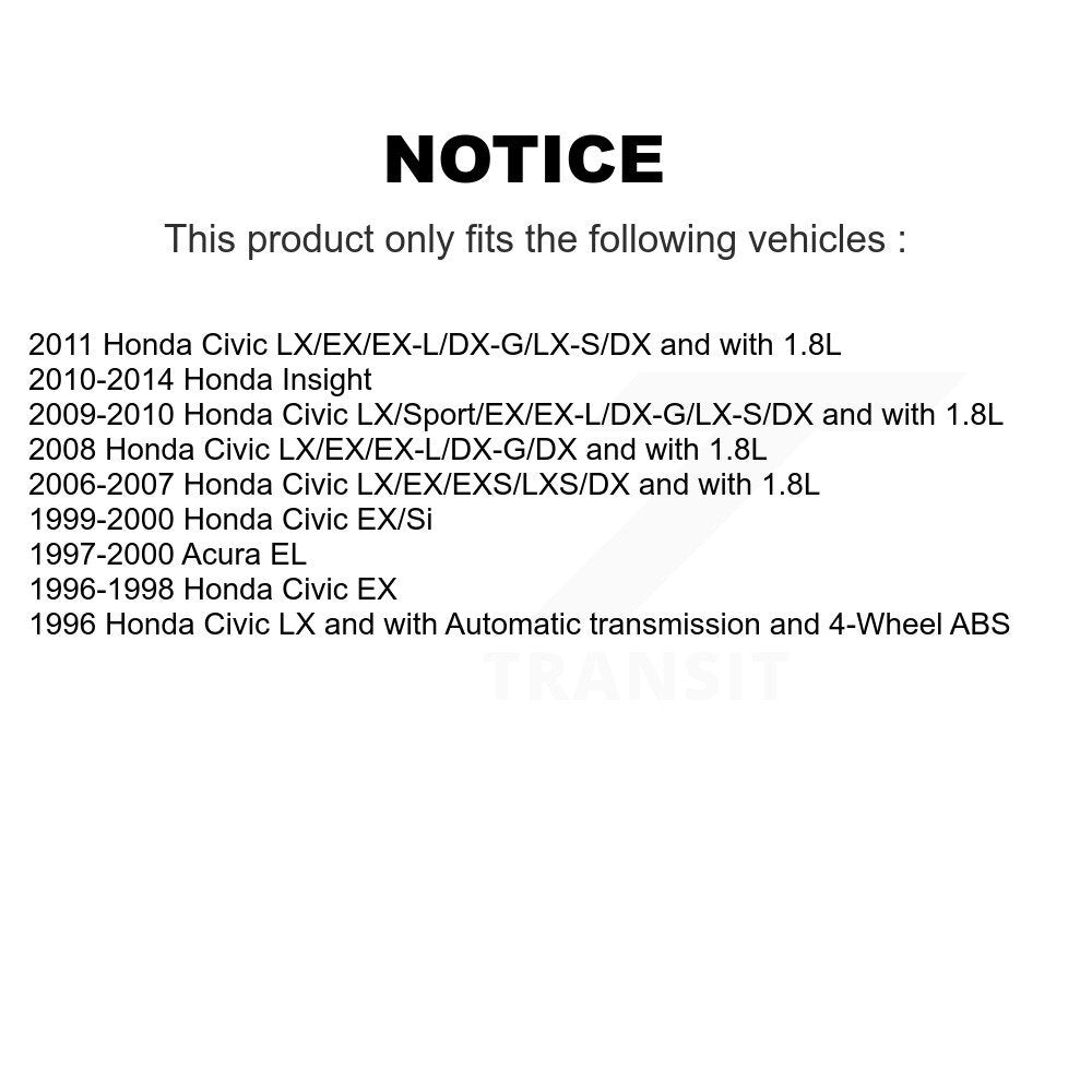 Disc Brake Caliper Left Right Side Front Kit For Honda Civic Acura EL Insight
