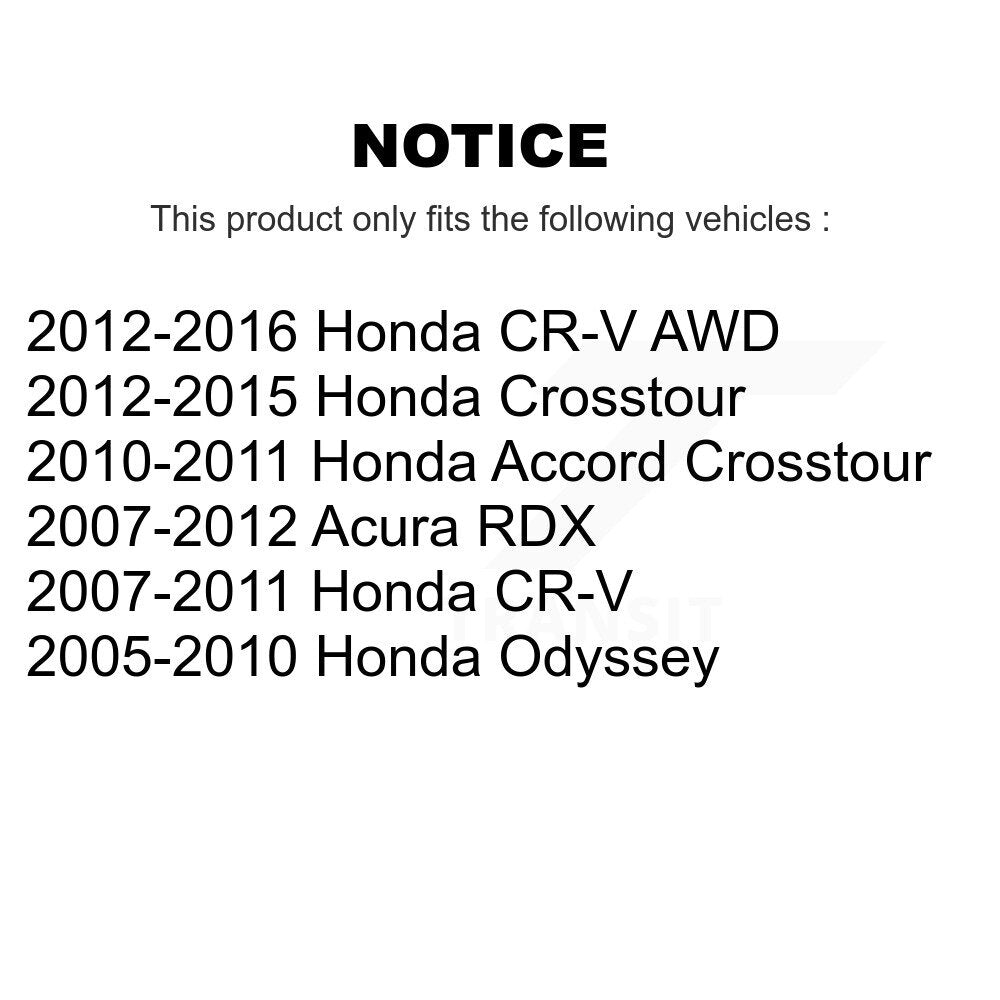 Disc Brake Caliper Front Kit For Honda CR-V Odyssey Acura RDX Accord Crosstour