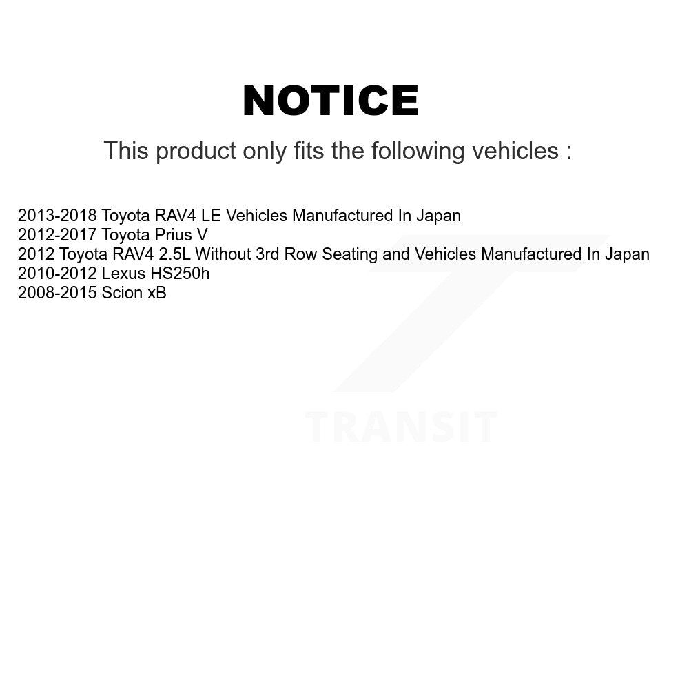 Brake Caliper Left Right Front Kit For Toyota RAV4 Prius V Scion xB Lexus HS250h