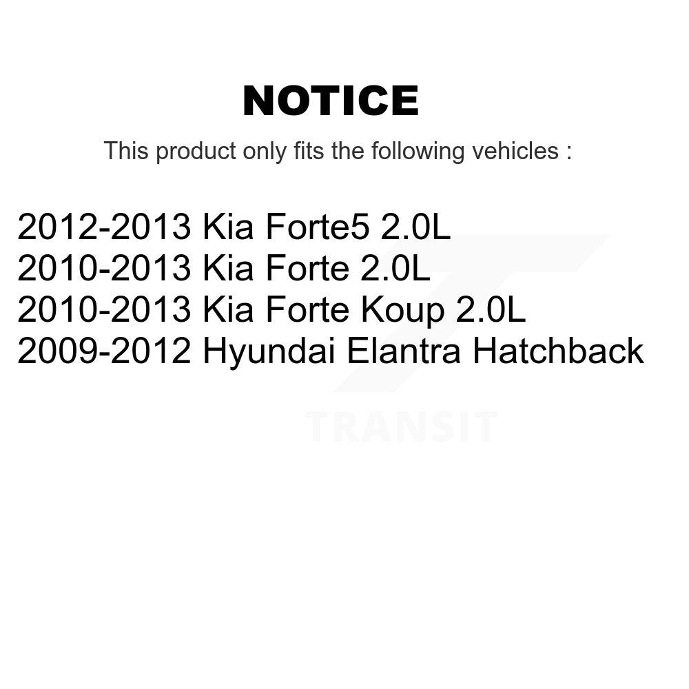 Brake Caliper (Left Right) Front Kit For Hyundai Elantra Kia Forte Koup Forte5