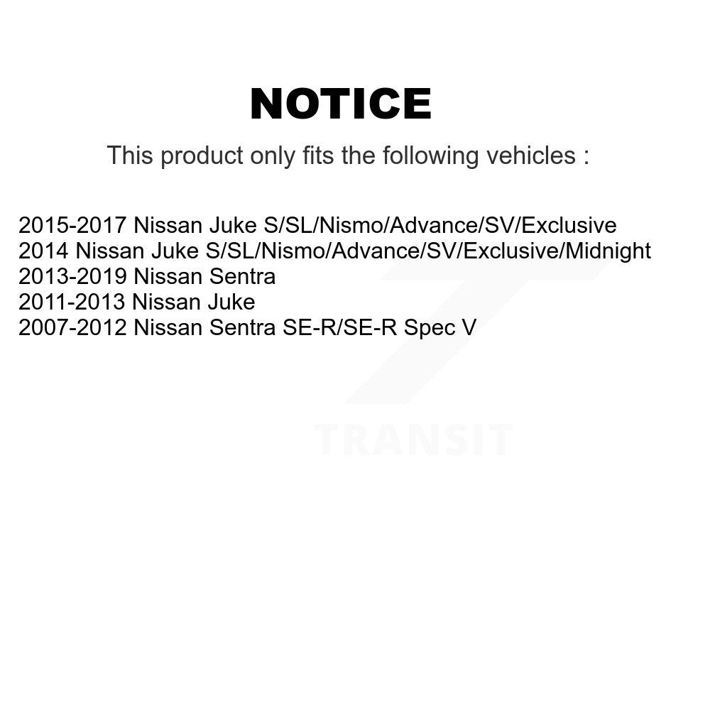 Brake Caliper Left Right Side (Driver Passenger) Rear Kit For Nissan Sentra Juke