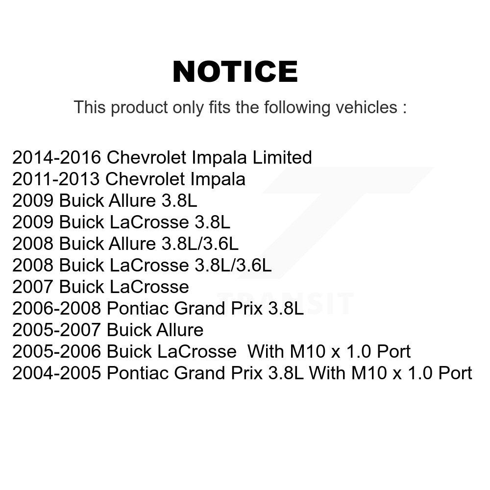 Brake Caliper Rear Kit For Buick Chevrolet Impala LaCrosse Pontiac Grand Prix
