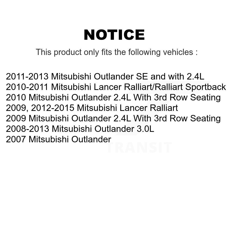 Disc Brake Caliper Left Right Side Rear Kit For Mitsubishi Lancer Outlander