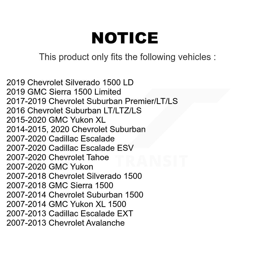 Brake Caliper Rear Kit For Chevrolet GMC Sierra 1500 Silverado Tahoe Cadillac XL