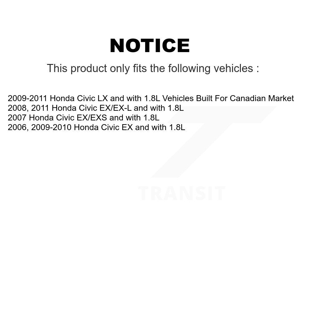 Brake Caliper Left Right Side (Driver Passenger) Front Rear Kit For Honda Civic