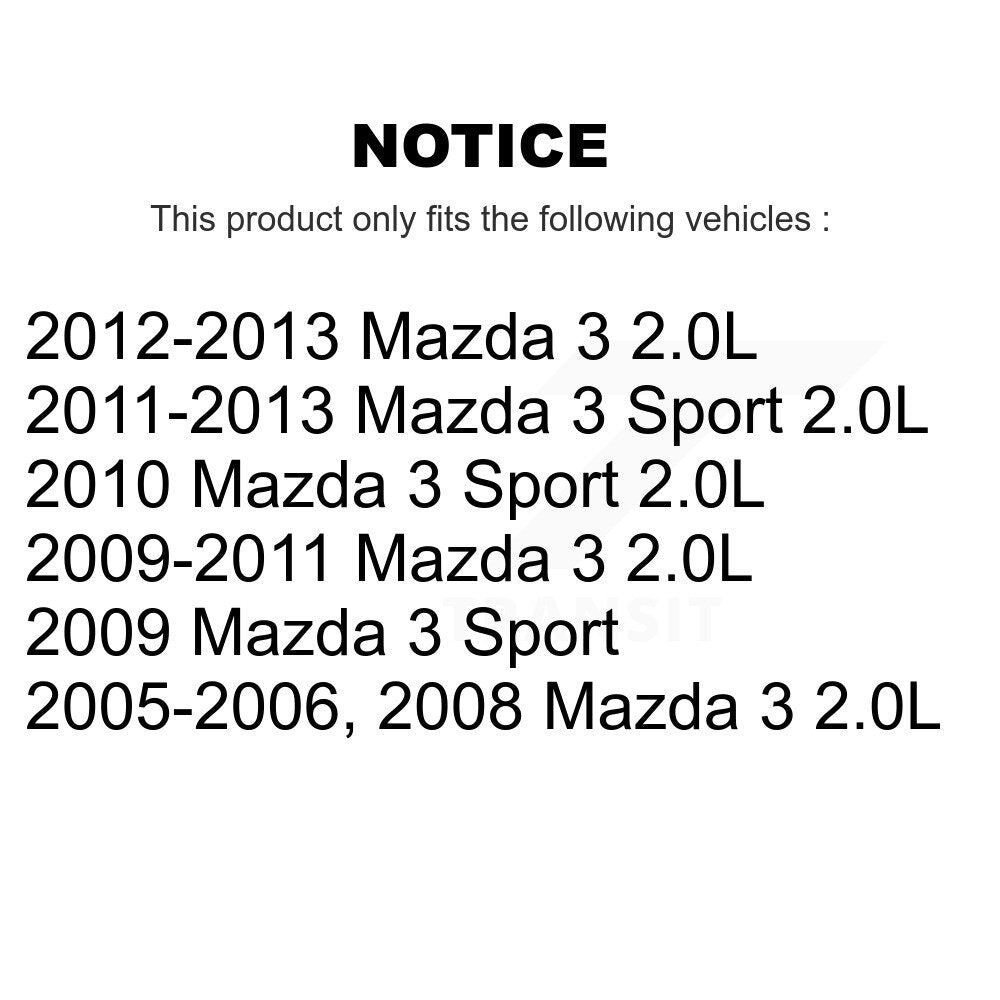 Brake Caliper Left Right Driver Passenger Side Front Rear Kit For Mazda 3 Sport