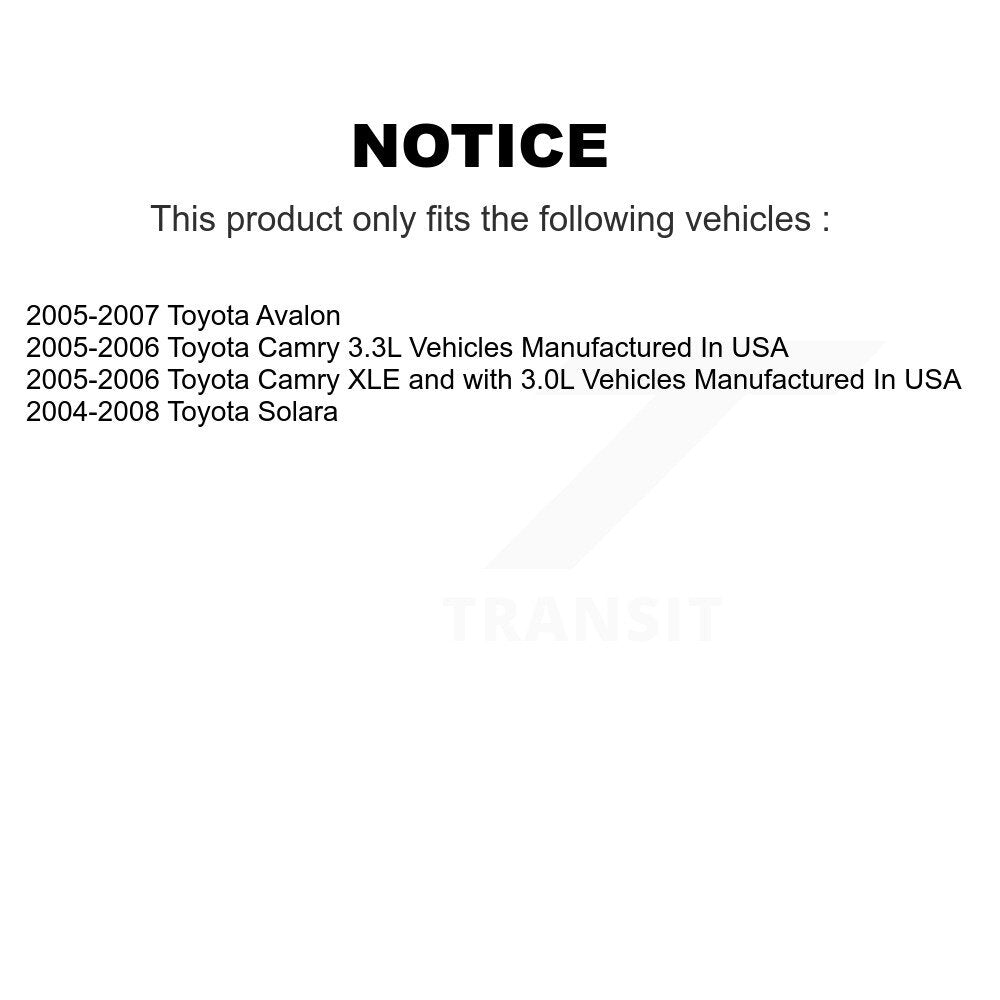 Disc Brake Caliper Left Right Side Front Rear Kit For Toyota Solara Avalon