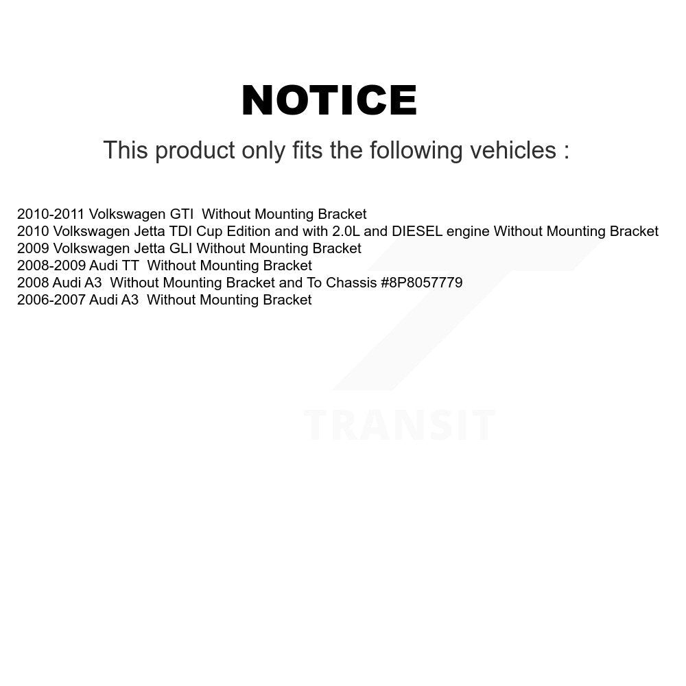 Disc Brake Caliper Left Right Side Rear Kit For Volkswagen Jetta GTI Audi A3 TT