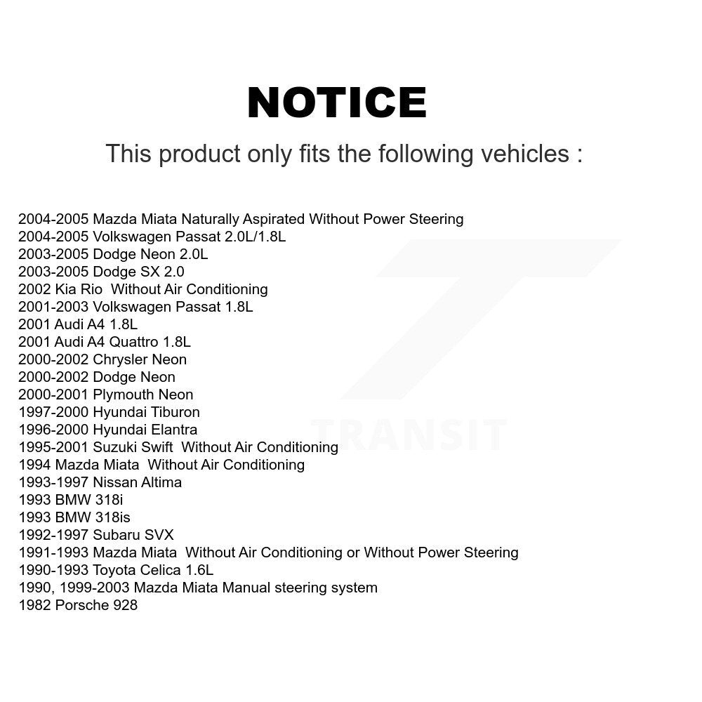 Serpentine Belt KBR-5040335 For Mazda Miata Neon Volkswagen Passat Dodge Toyota