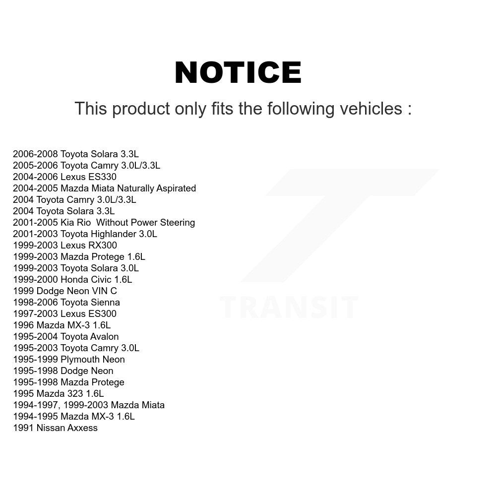 Serpentine Belt KBR-5040347 For Toyota Camry Sienna Lexus Mazda Highlander Honda
