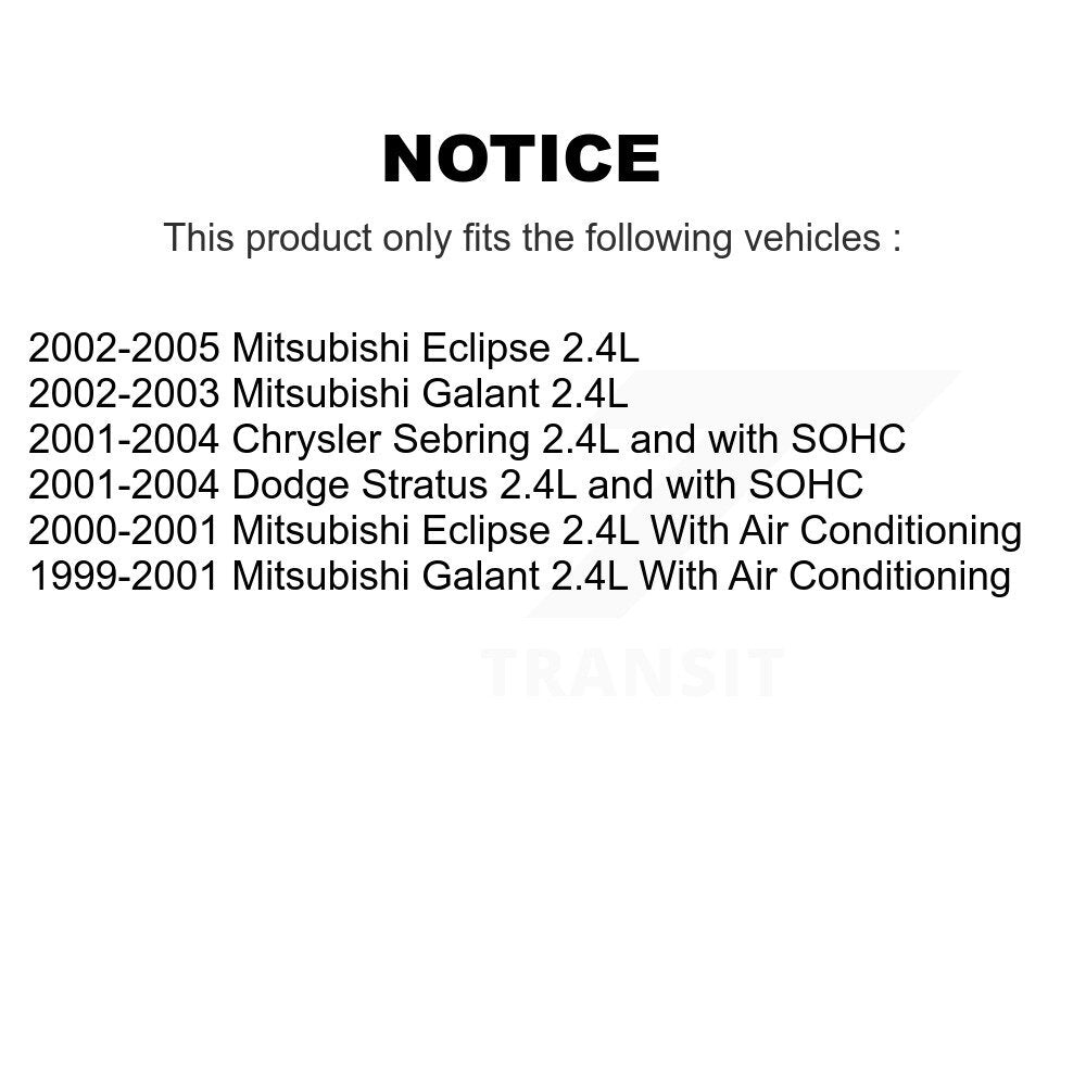 Serpentine Belt Power KBR-5050540 For Chrysler Sebring Mitsubishi Eclipse Galant