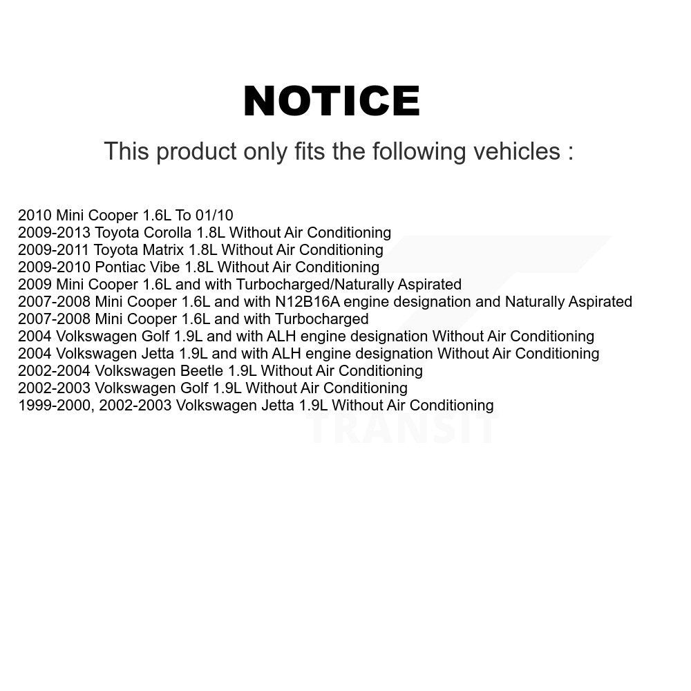 Serpentine Belt KBR-5060358 For Toyota Corolla Matrix Volkswagen Jetta Pontiac