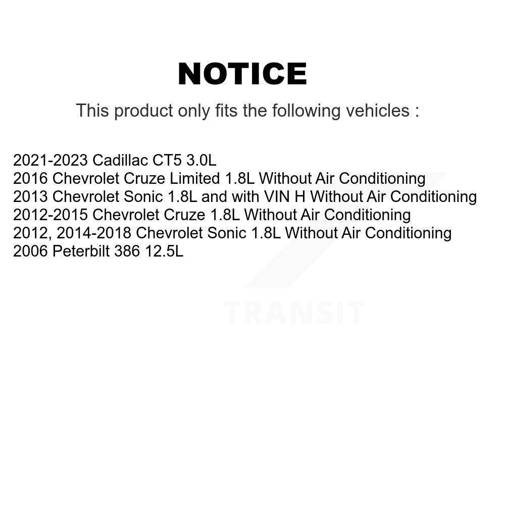 Serpentine Belt KBR-5060570 For Chevrolet Cruze Sonic Limited Peterbilt 386