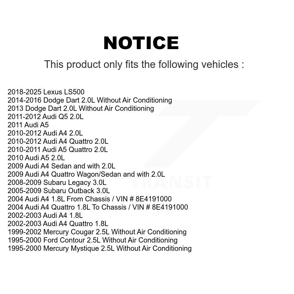 Serpentine Belt Main Drive KBR-5060625 For Audi Dodge Dart A4 Quattro Subaru Q5