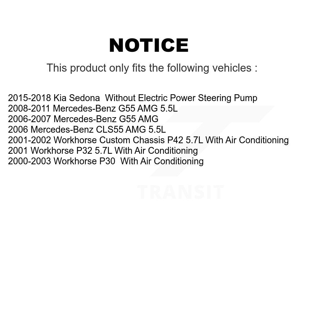 Serpentine Belt Main Drive KBR-5060965 For Kia Sedona Mercedes-Benz CLS55 AMG