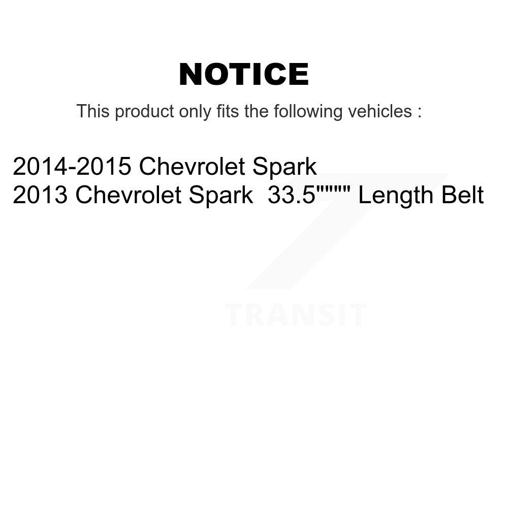 Serpentine Belt Main Drive KBR-5PK850EE For Chevrolet Spark