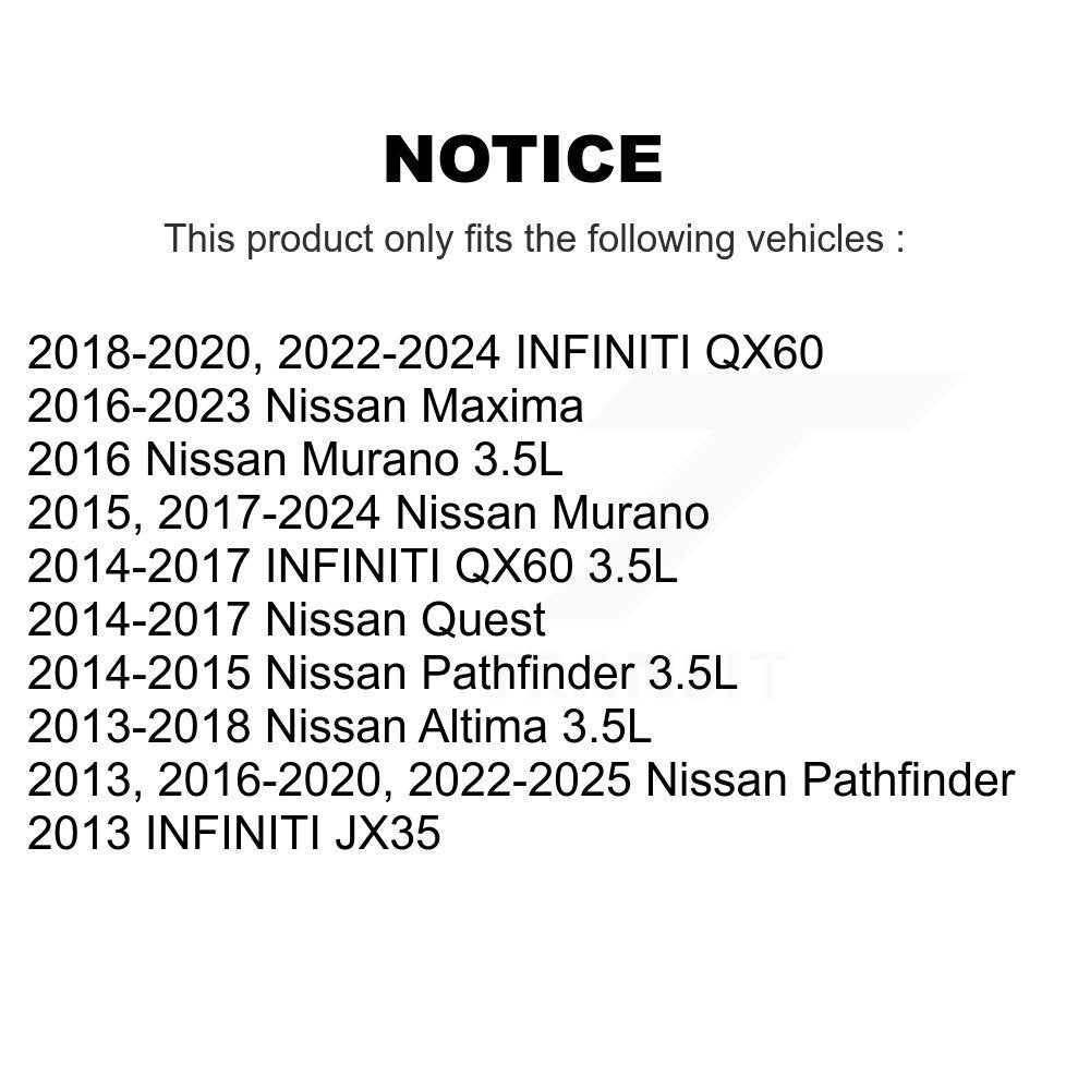 Serpentine Belt Main Drive KBR-A070407 For Nissan Murano Pathfinder Altima QX60