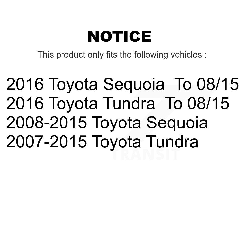 Disc Brake Caliper Rotors And Ceramic Pads Front Kit For Toyota Tundra Sequoia