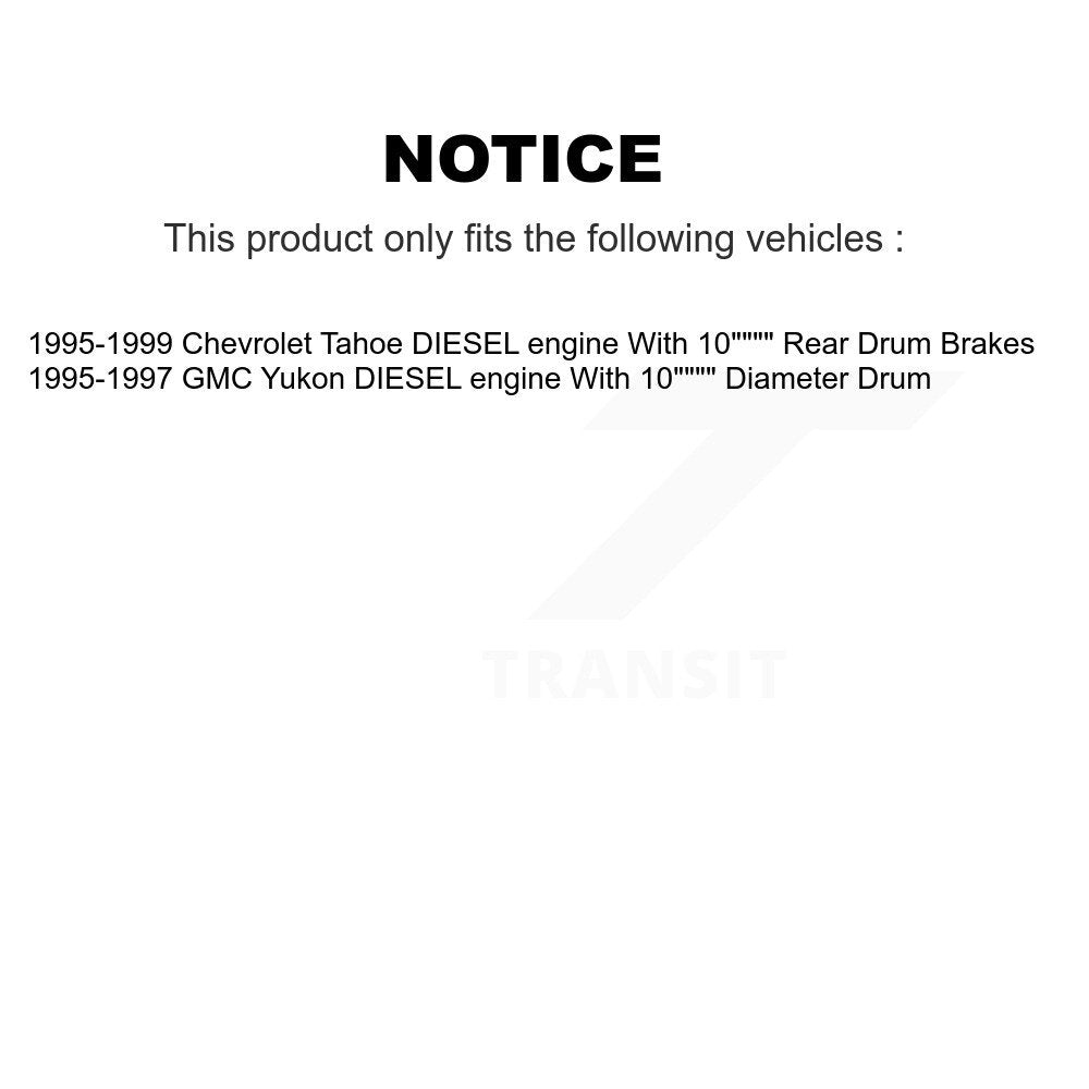 Ceramic Brake Pads And Drum Shoes Front Rear Kit For Chevrolet Tahoe GMC Yukon