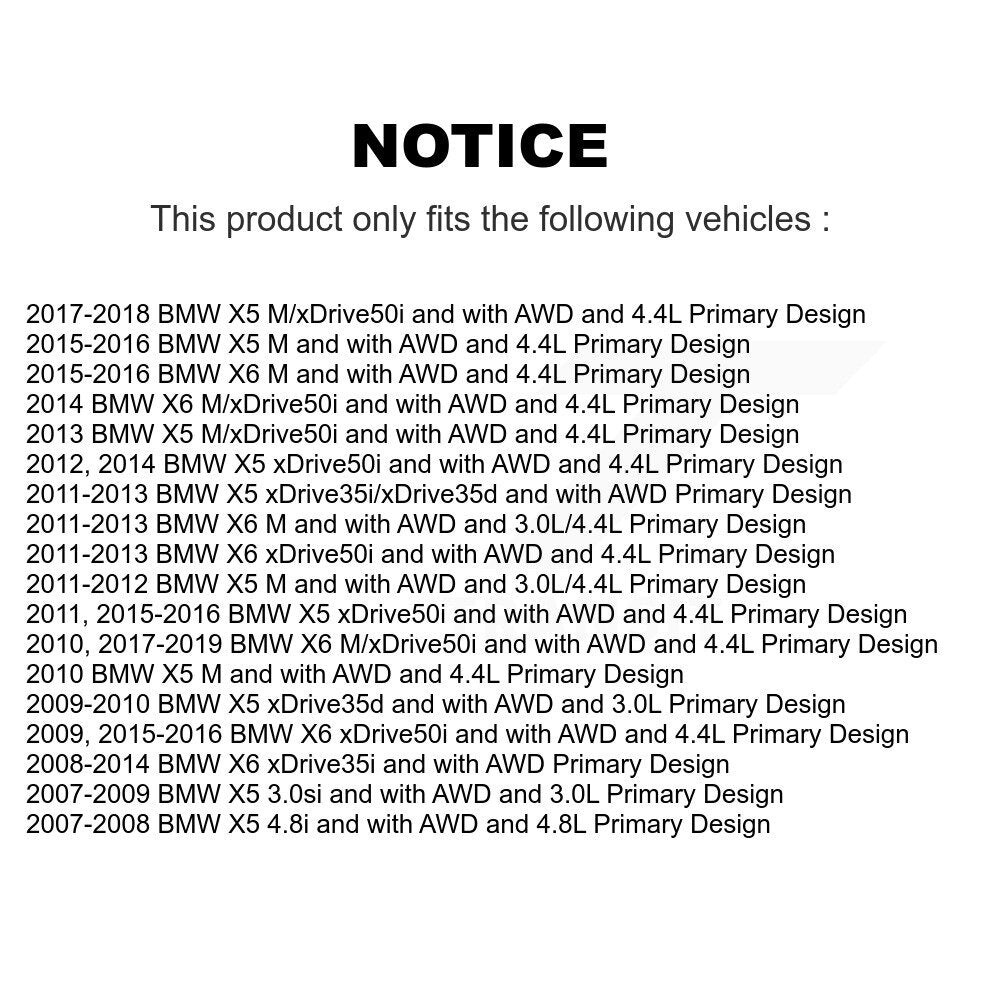 CV Axle Drive Shaft Complete Assembly Front Kit For BMW X5 X6 Primary Design