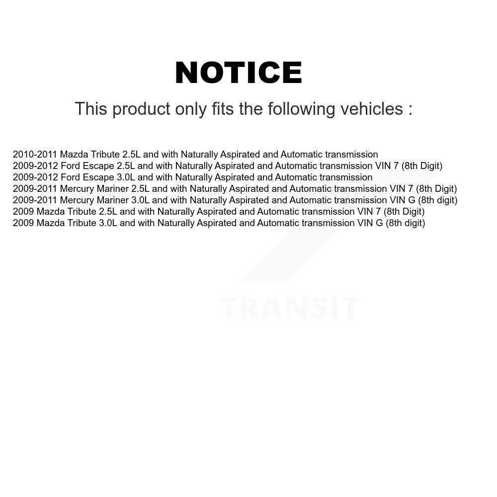 CV Axle Drive Shaft Front Kit For Ford Escape Mazda Tribute Mercury Mariner