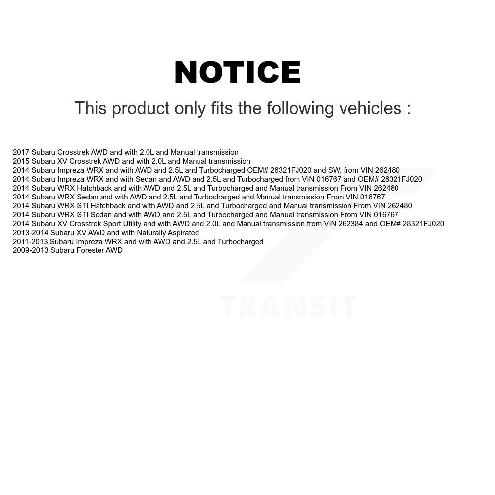 CV Axle Drive Shaft Front Kit For Subaru Forester Impreza XV Crosstrek WRX STI