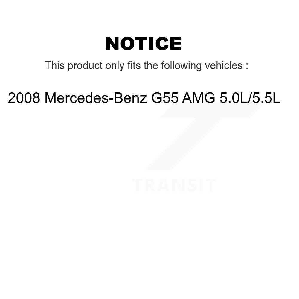 Ceramic Brake Pad Wear Sensor Pair Front Kit For Mercedes-Benz G55 AMG 5.0L 5.5L
