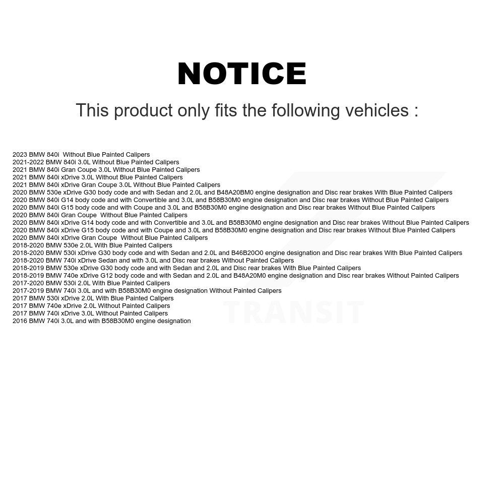 Ceramic Brake Pads Wear Sensor Front Rear Kit For BMW 530i xDrive 540i 750i 740e