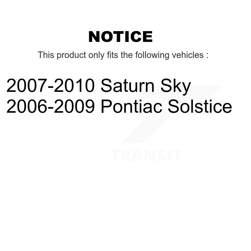 Ceramic Brake Pads Front Rear Kit For Pontiac Solstice Saturn Sky