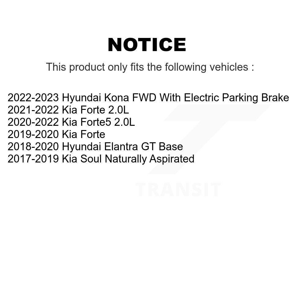 Ceramic Brake Pads Front Rear Kit For Kia Forte Hyundai Kona Soul Elantra GT