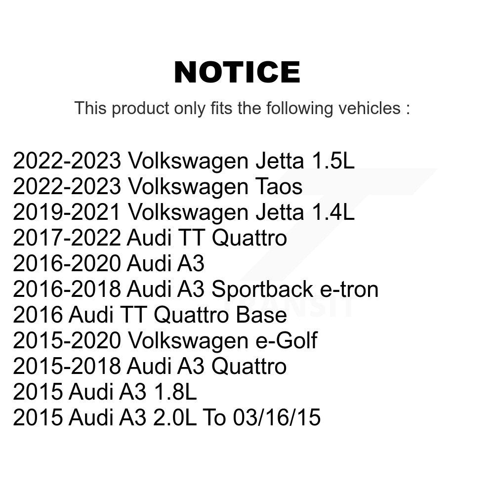 Ceramic Brake Pads Front Rear Kit For Volkswagen Jetta Taos Audi A3 Quattro TT