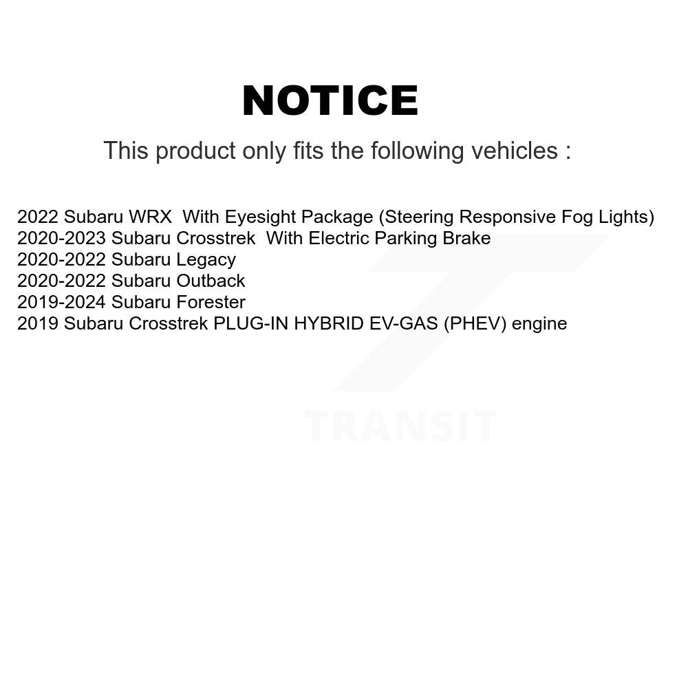 Ceramic Brake Pads Front Rear Kit For Subaru Crosstrek Forester Outback WRX