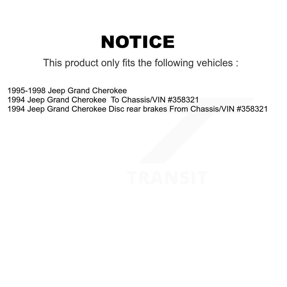 Ceramic Brake Pads Front Rear Kit For Jeep Grand Cherokee