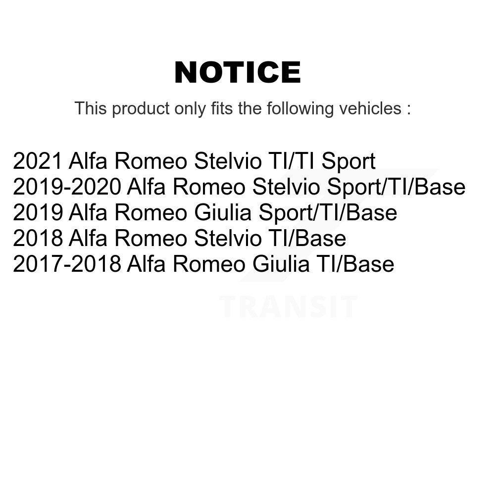 Ceramic Brake Pads Front Rear Kit For Alfa Romeo Stelvio Giulia