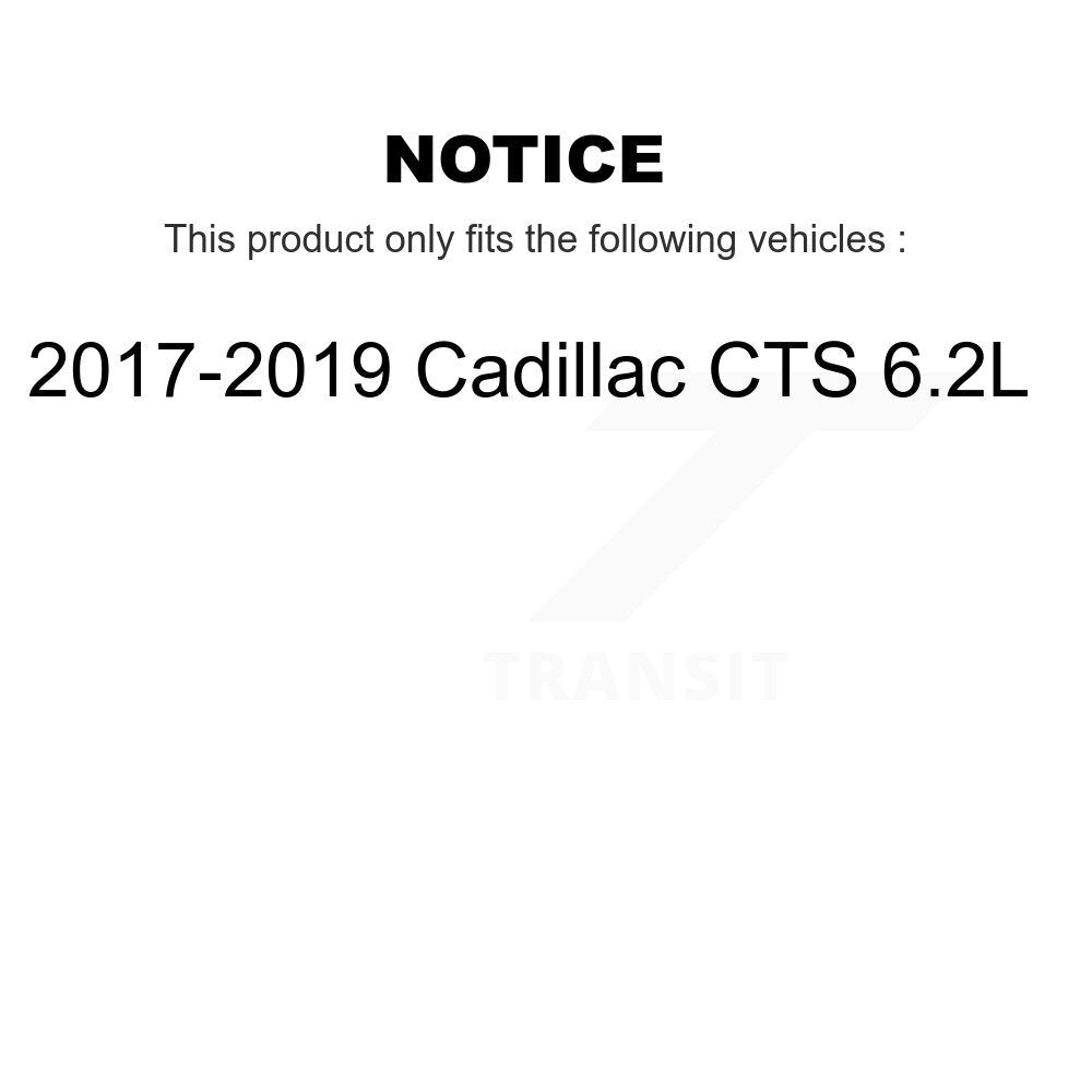 Coat Drill Slot Disc Brake Rotors Front Rear Kit For 2017-2019 Cadillac CTS 6.2L