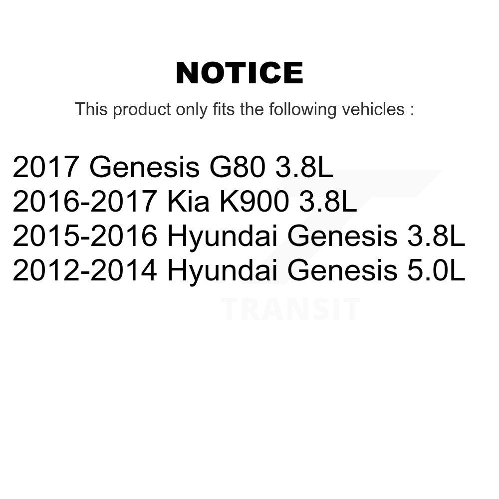 Coat Drill Slot Disc Brake Rotor Front Rear Kit For Hyundai Genesis G80 Kia K900