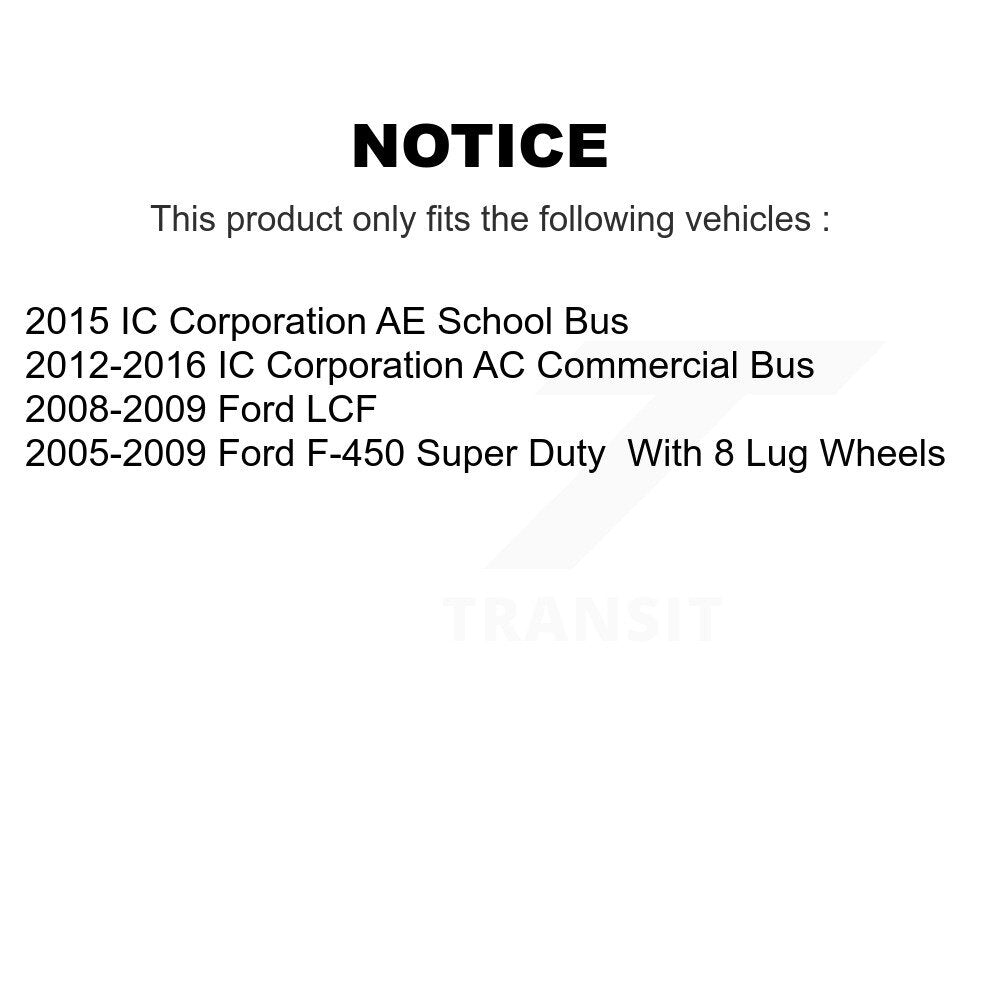 Disc Drilled & Slotted Rotors Semi-Metallic Pads Parking Shoes Rear Kit For Ford