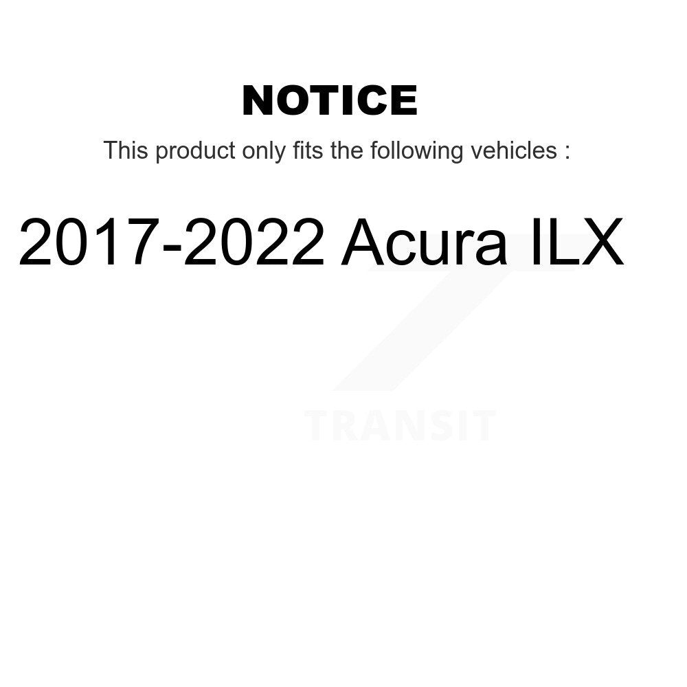 Drill Slot Brake Rotors Semi-Metallic Pad Front Rear Kit For 2017-2022 Acura ILX