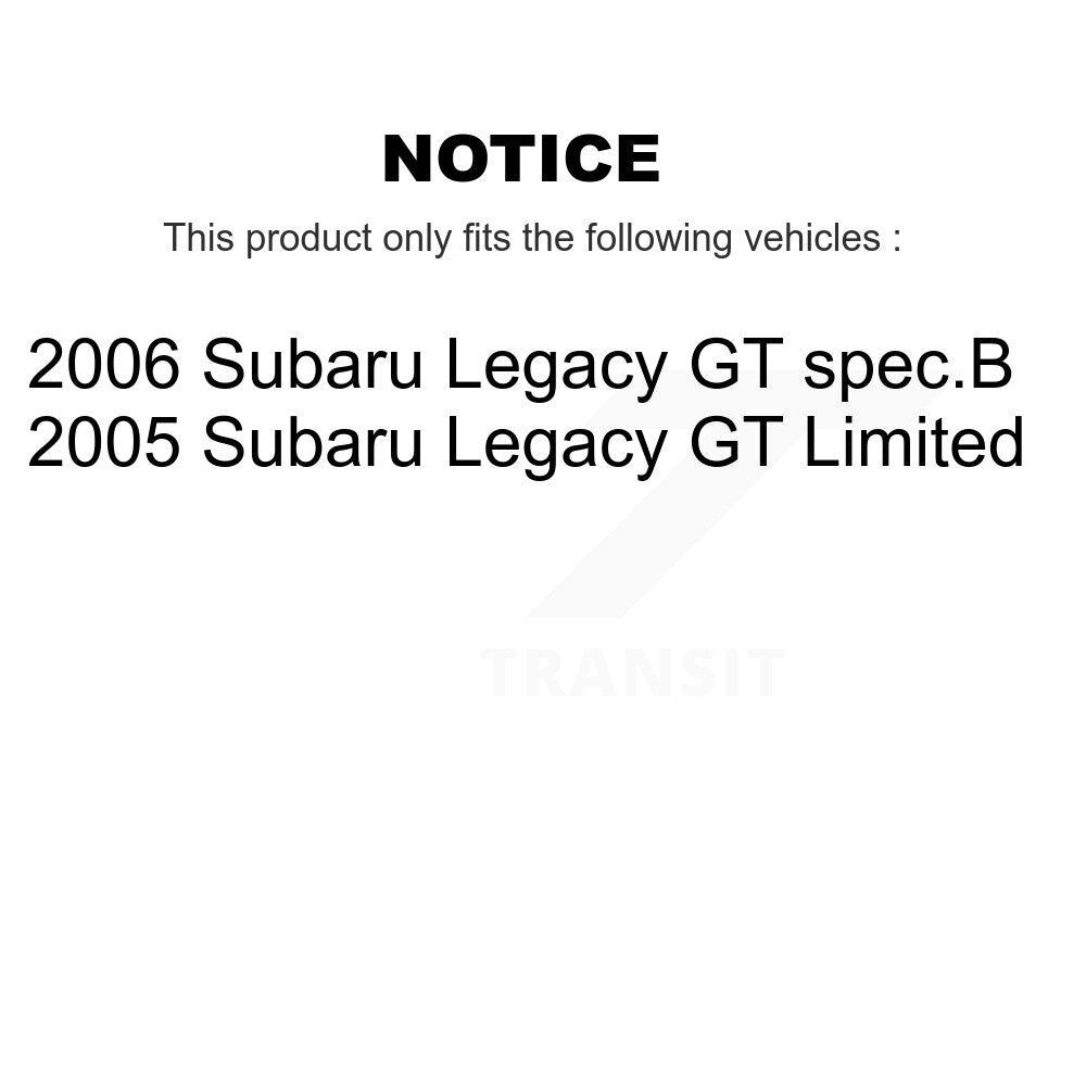 Coated Drill Slot Disc Brake Rotor Semi-Metallic Pad Front Kit For Subaru Legacy