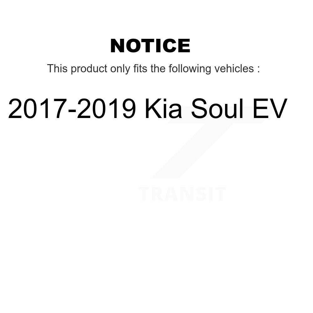 Drilled Slot Brake Rotors Semi-Metallic Pad Front Rear Kit For 17-19 Kia Soul EV