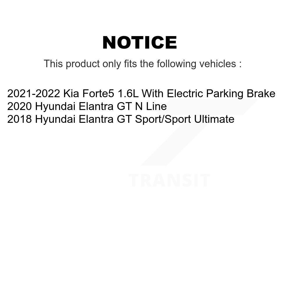 Drilled Slot Brake Rotor Semi-Metallic Pad Front Rear Kit For Hyundai Elantra GT